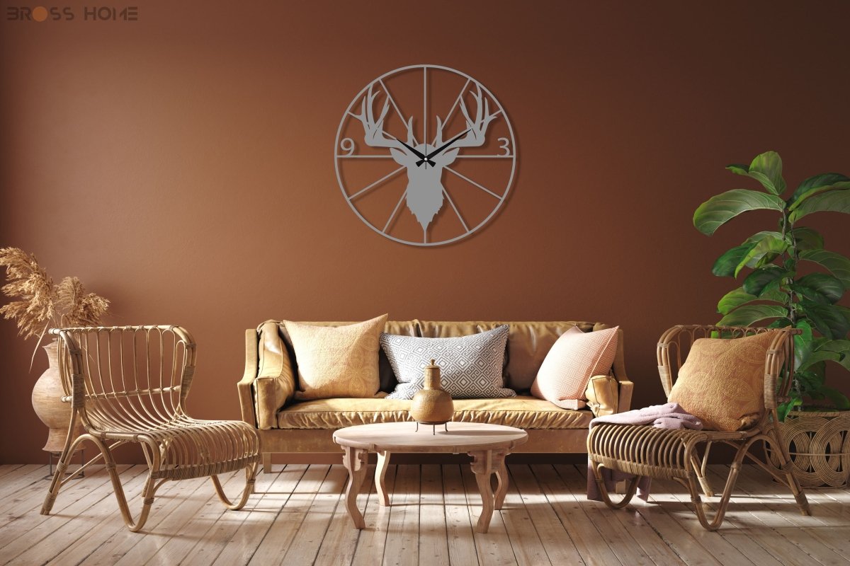 Stag Head Wall Clock - Image 4