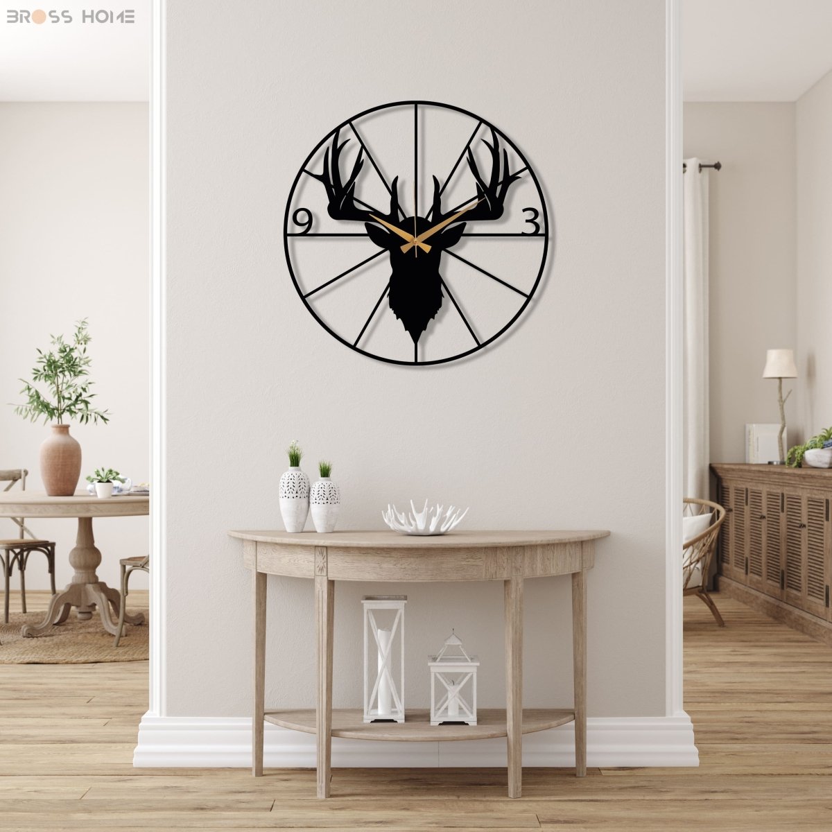 Stag Head Wall Clock - Image 6