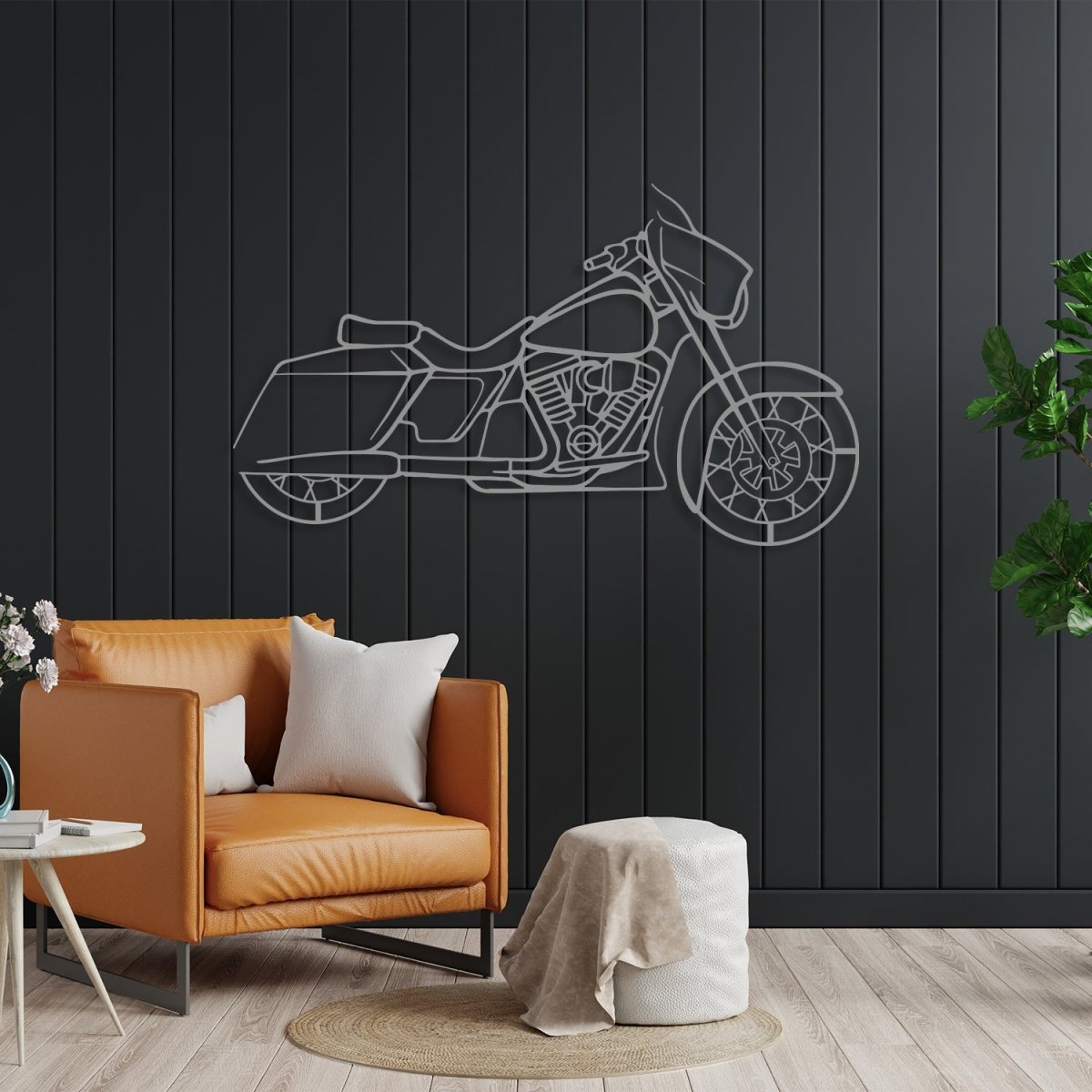 Street Glide - Motorcycle Metal Silhouette Wall Art - Image 7
