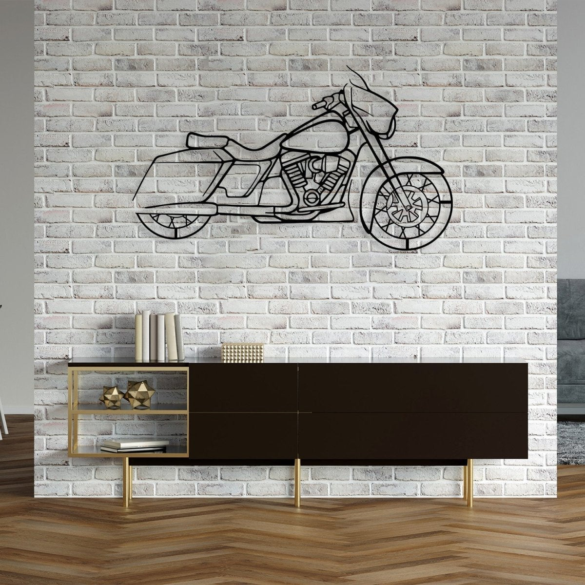 Street Glide - Motorcycle Metal Silhouette Wall Art - Image 3