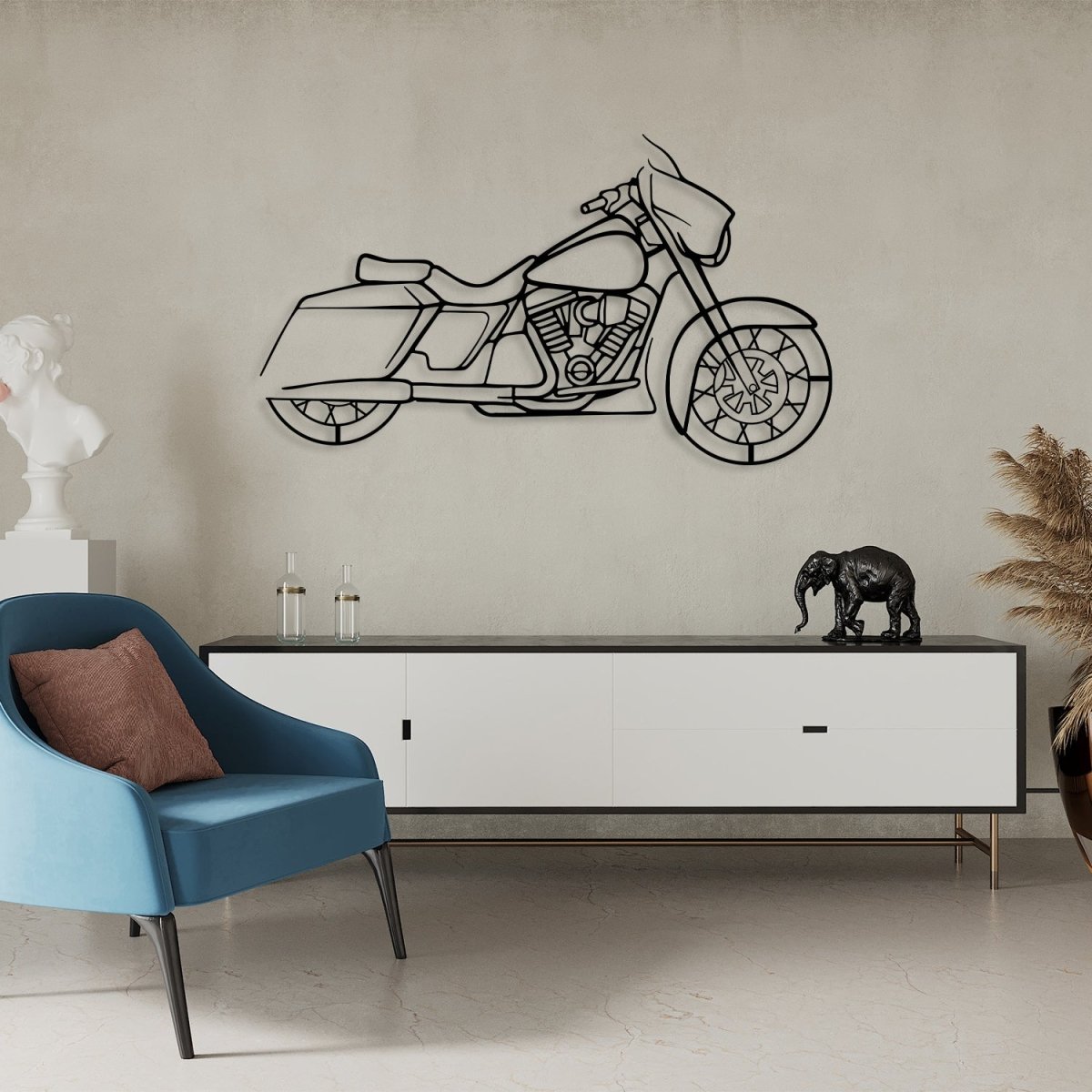 Street Glide - Motorcycle Metal Silhouette Wall Art - Image 5