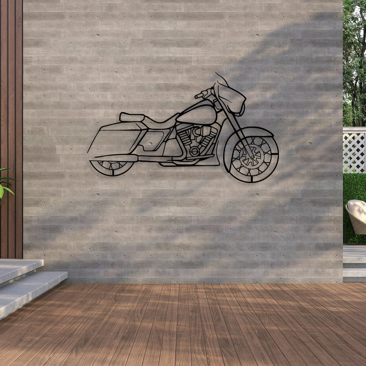 Street Glide - Motorcycle Metal Silhouette Wall Art - Image 6
