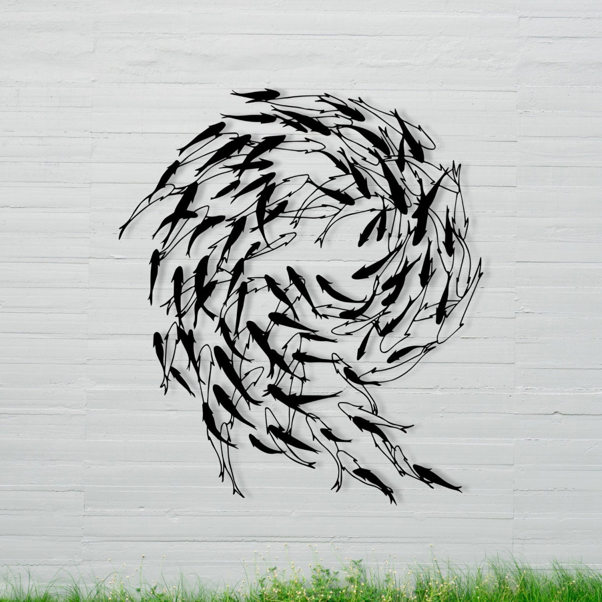 Swirling Fish Metal Wall Art - Image 6