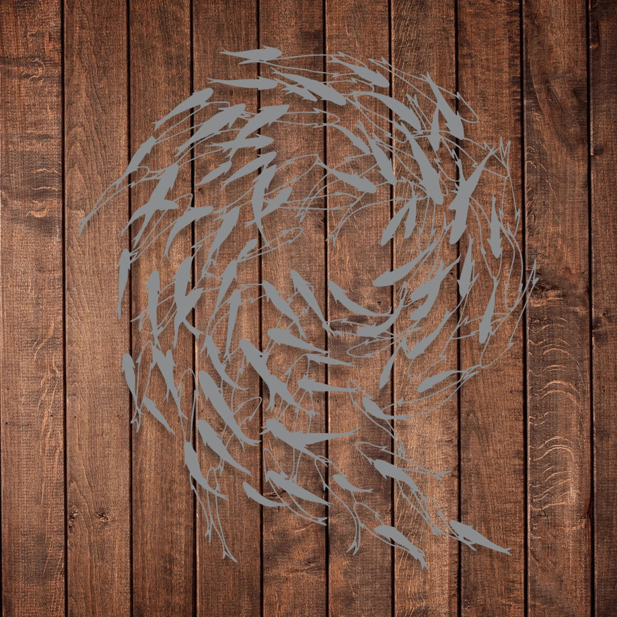 Swirling Fish Metal Wall Art - Image 8