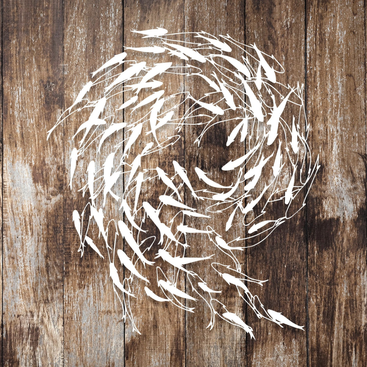 Swirling Fish Metal Wall Art - Image 9