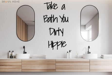 Take A Bath You Dirty Hippie Wall Art - Image 3