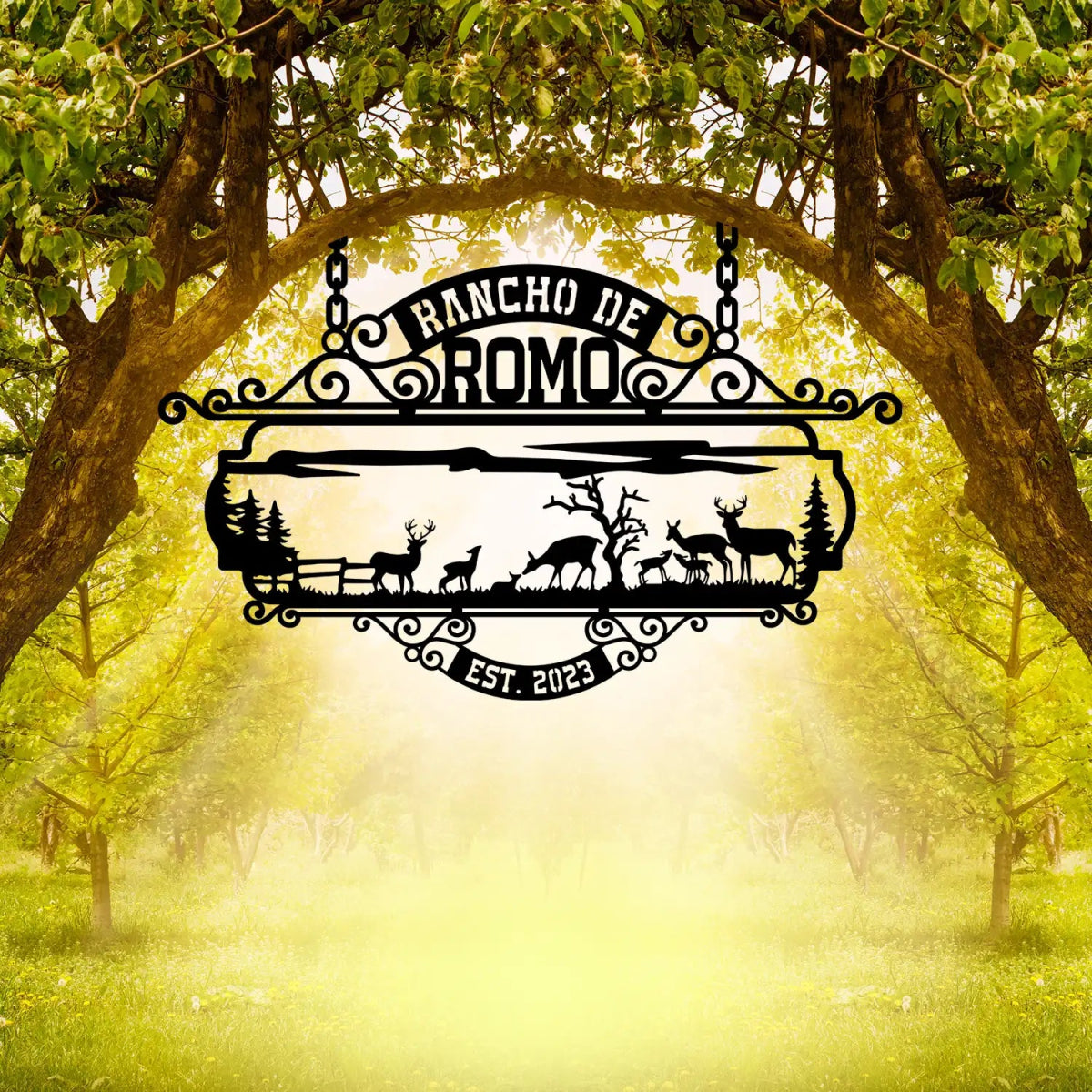 The Rancho de Romo Custom Metal Sign - Image 6