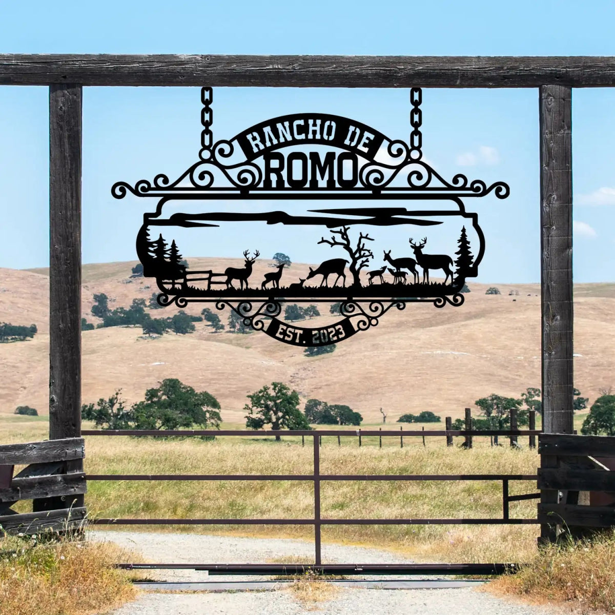 The Rancho de Romo Custom Metal Sign - Image 3