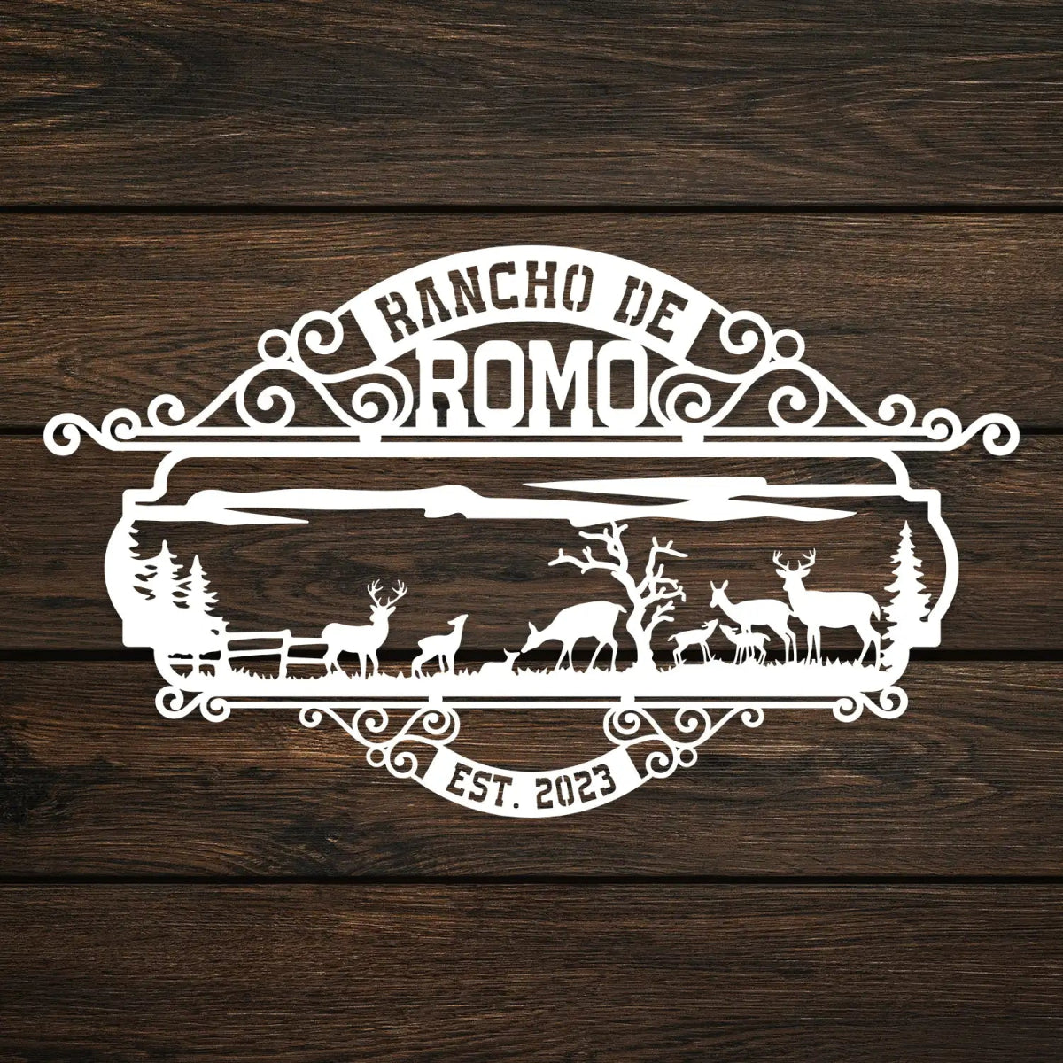 The Rancho de Romo Custom Metal Sign - Image 9