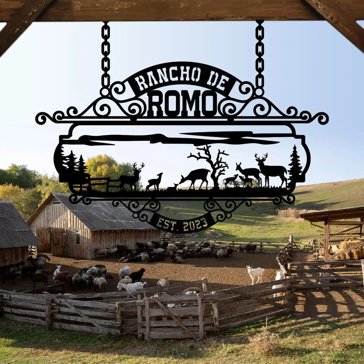 The Rancho de Romo Custom Metal Sign - Image 5