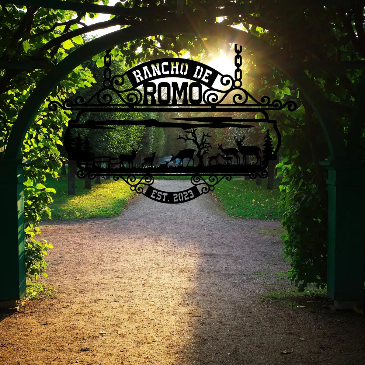 The Rancho de Romo Custom Metal Sign - Image 4