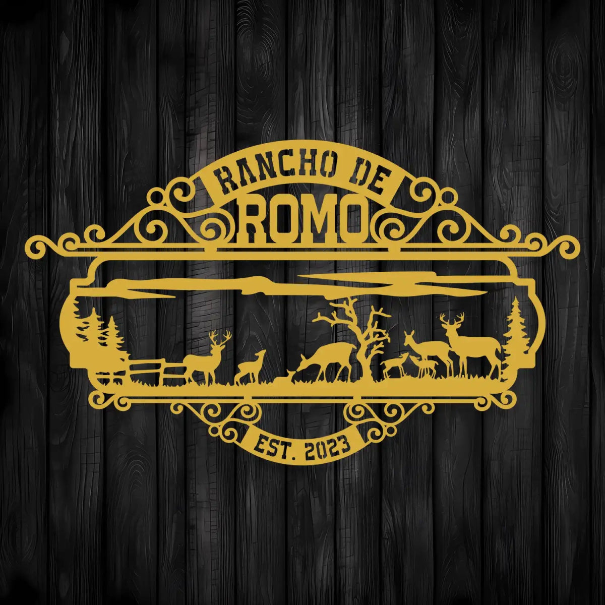 The Rancho de Romo Custom Metal Sign - Image 7