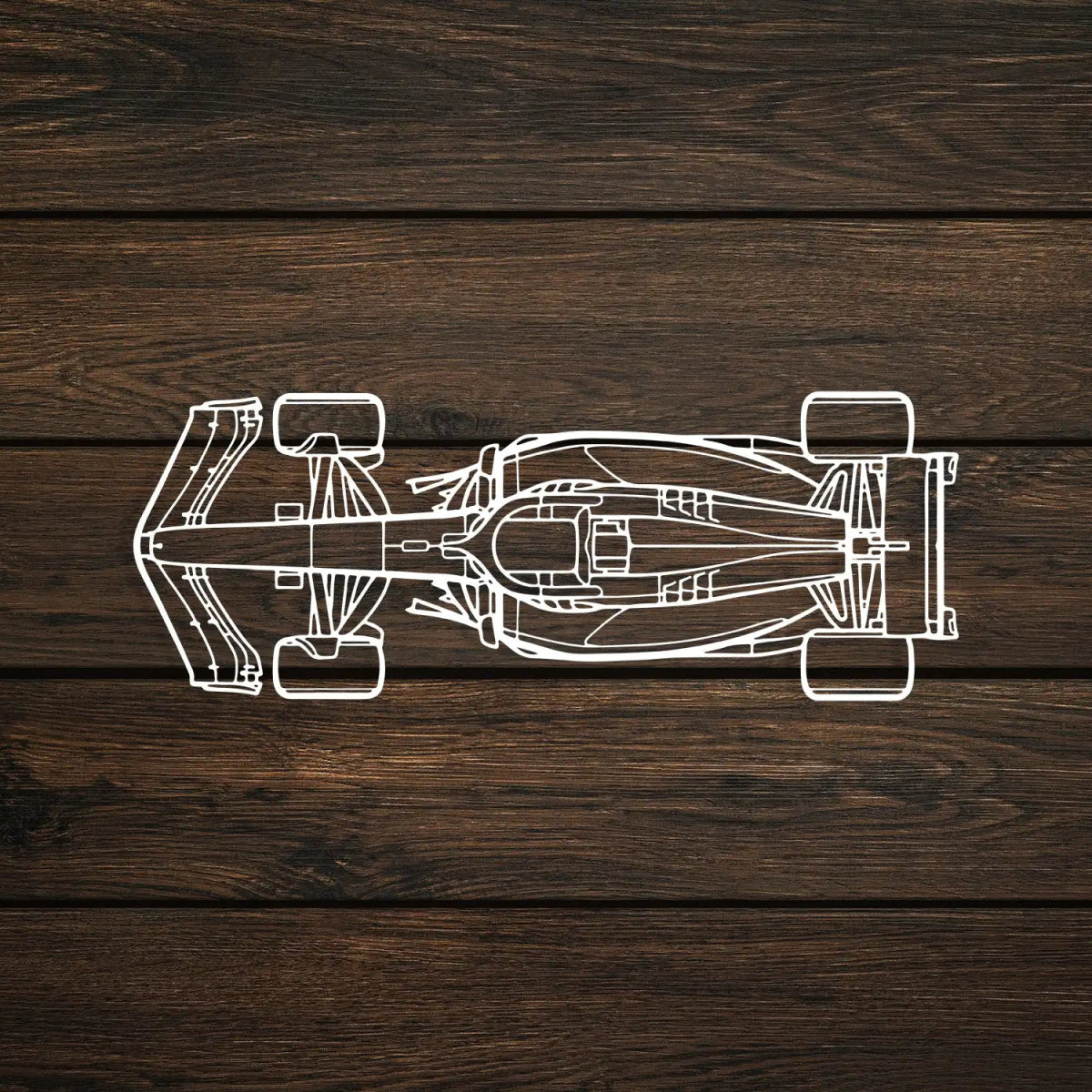 Top View Formula 1 Car Metal Wall Art - Image 9