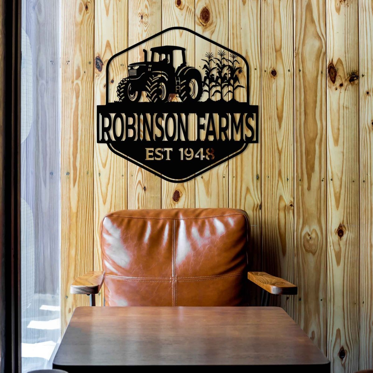 Tractor Metal Sign with Name - Image 8