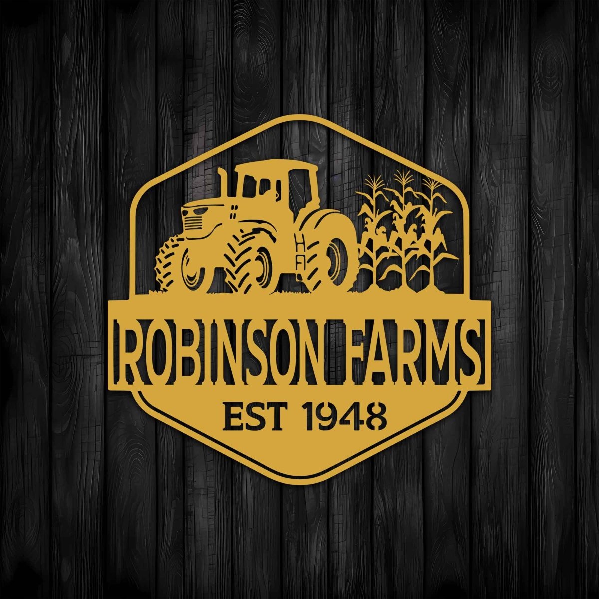 Tractor Metal Sign with Name - Image 4