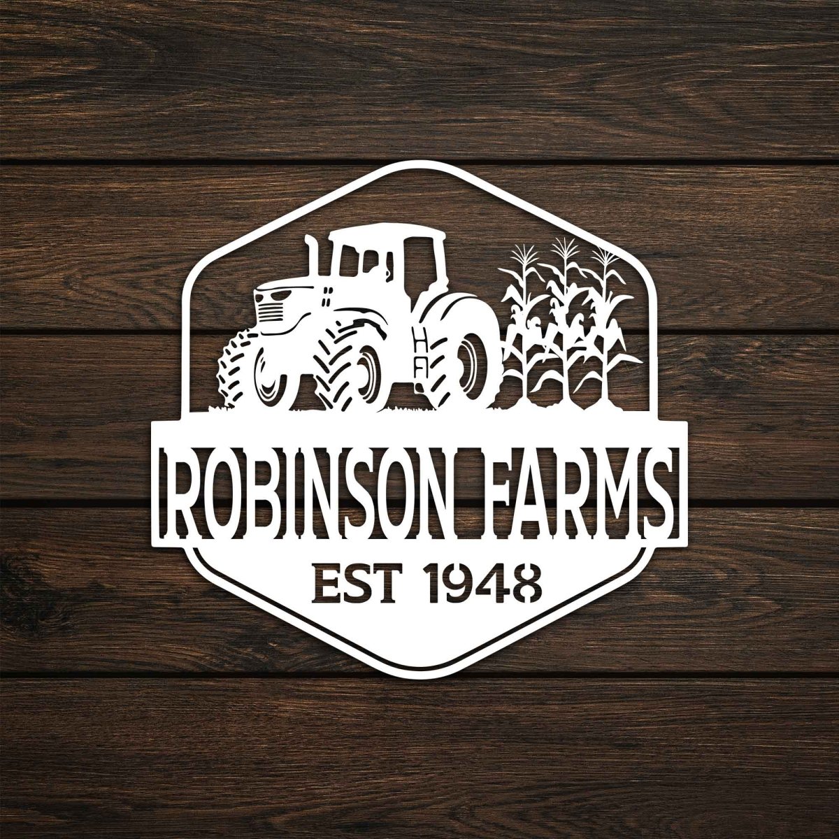 Tractor Metal Sign with Name - Image 9