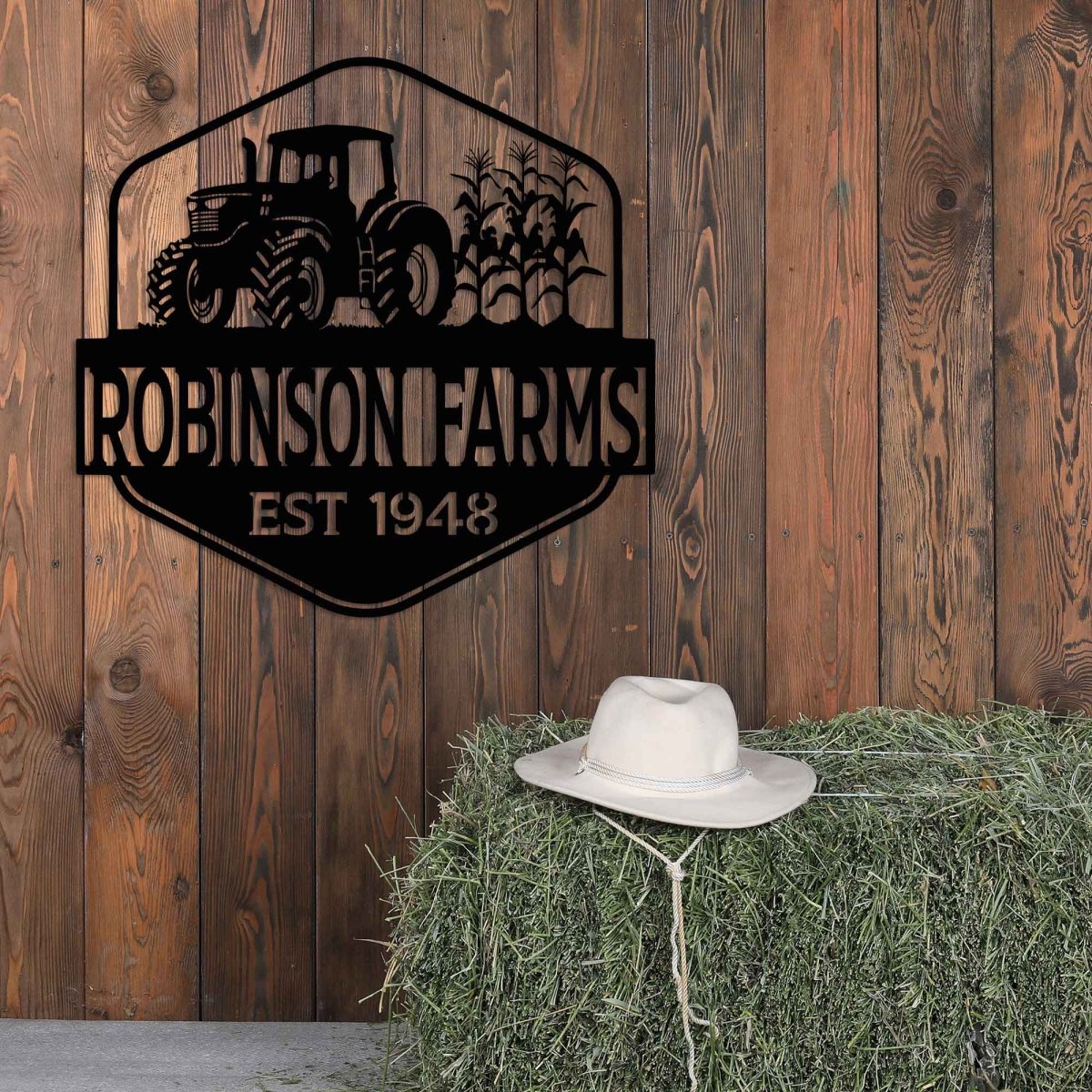 Tractor Metal Sign with Name - Image 3