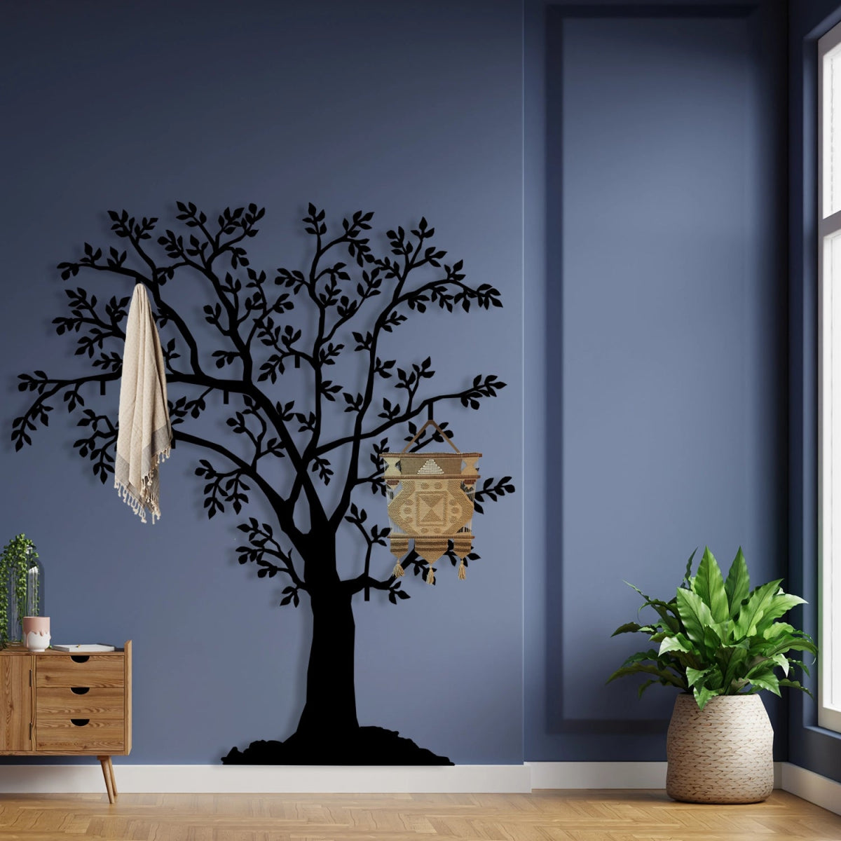 Tree of Life Metal Wall Coat Rack - Image 4