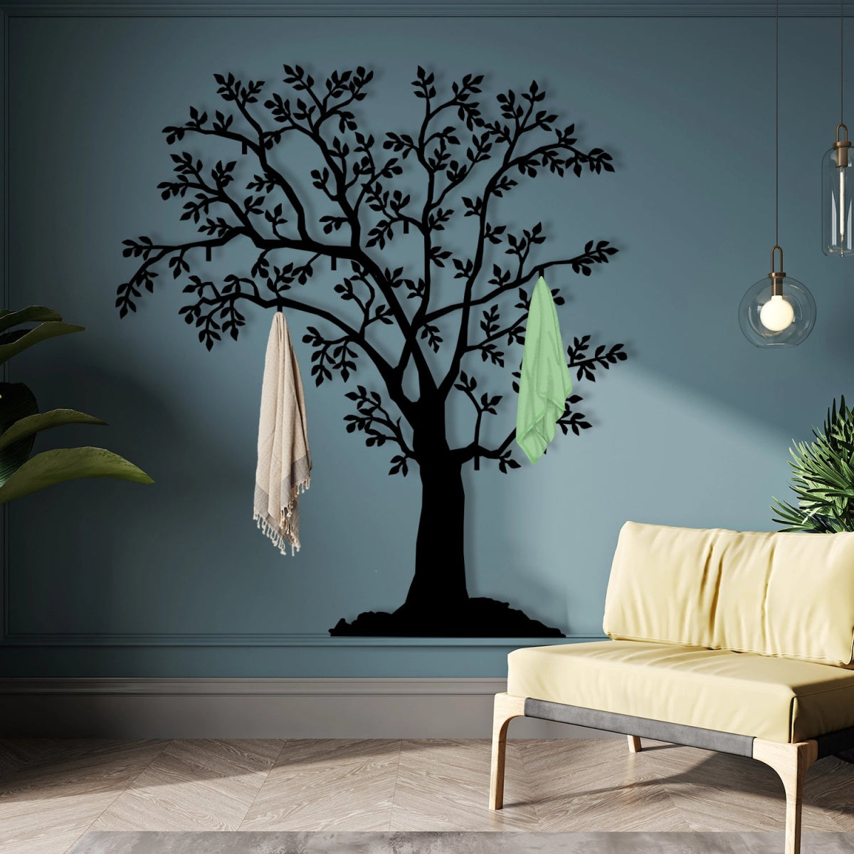 Tree of Life Metal Wall Coat Rack - Image 7