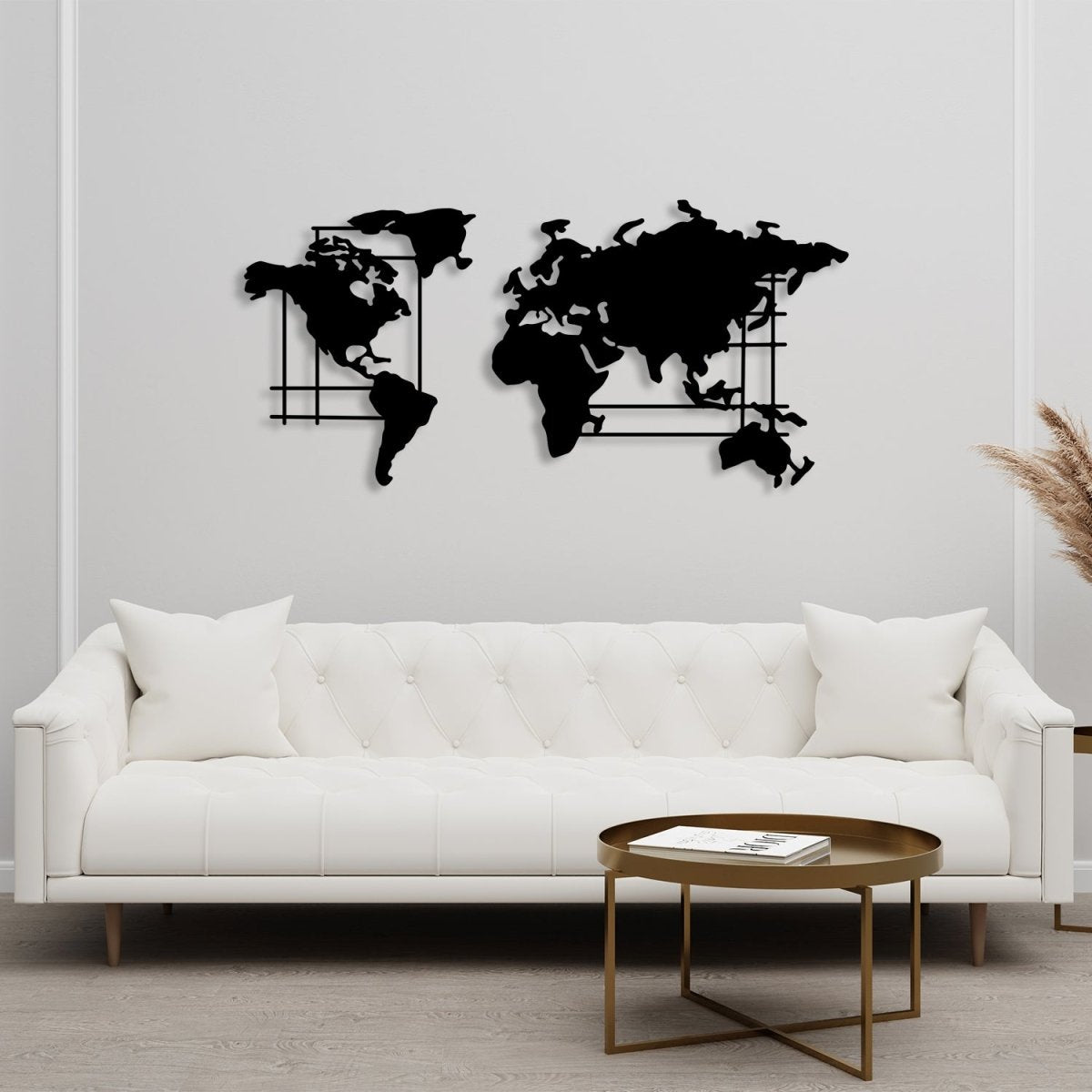 World Map Metal Wall Art - Image 6