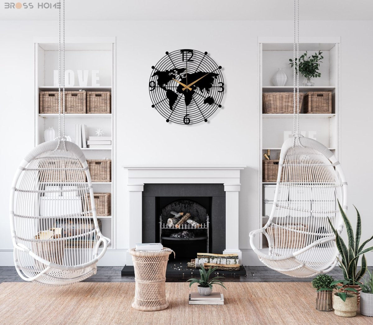 World Map Wall Clock - Image 6