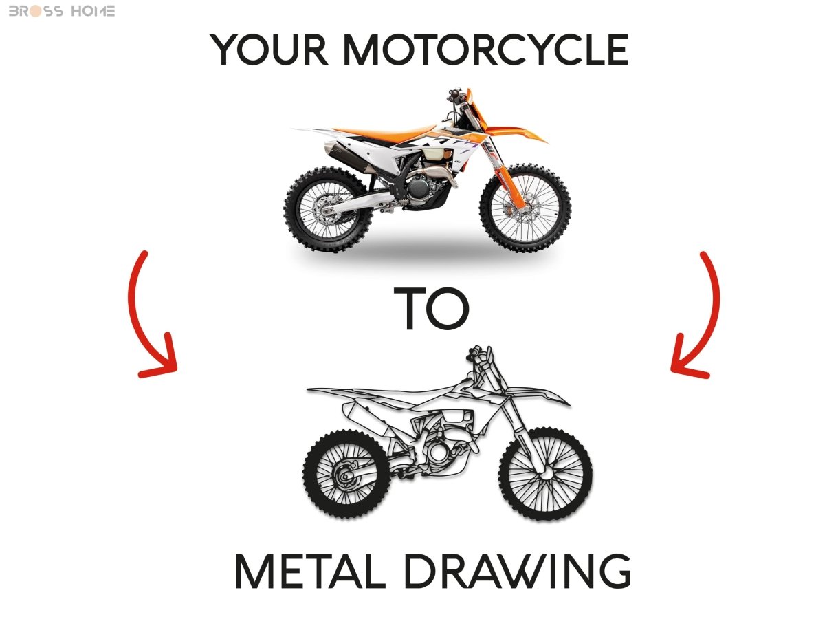 Your Custom Motorcycle Metal Silhouette Wall Art - Image 7